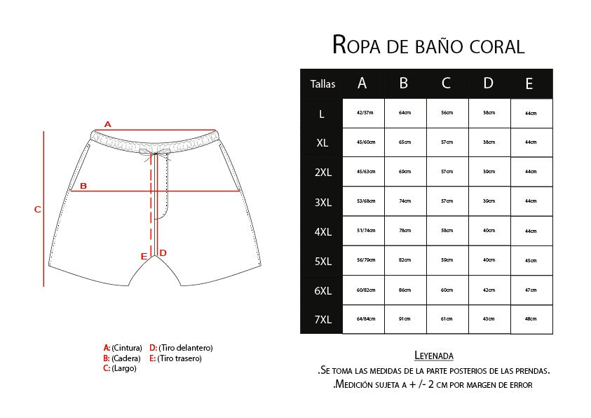 ROPA DE BAÑO CORAL