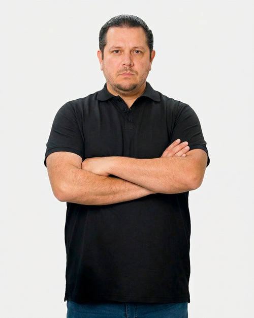 Polo cuello camisero