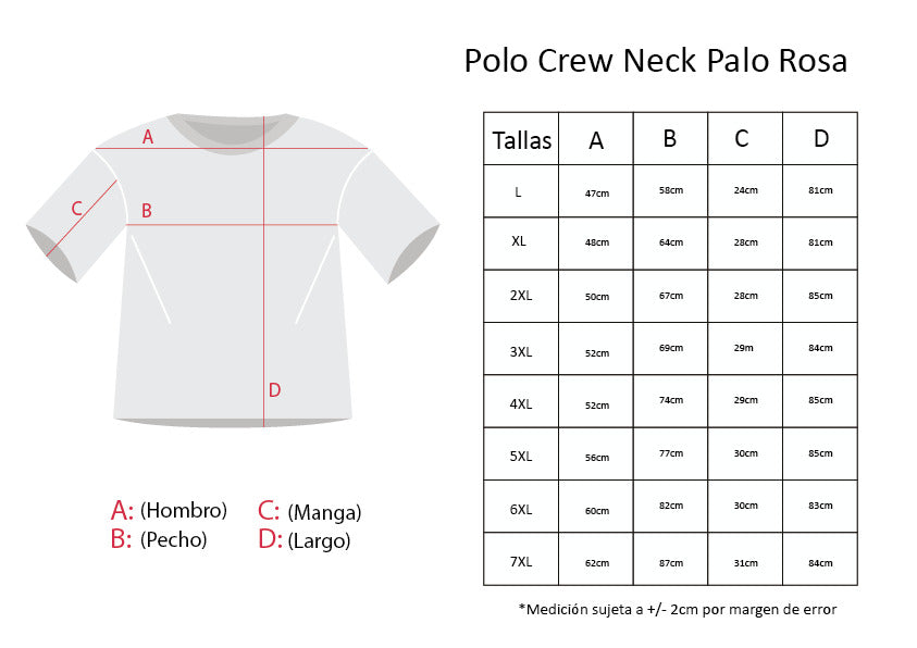 POLO CREW NECK  PALO ROSA