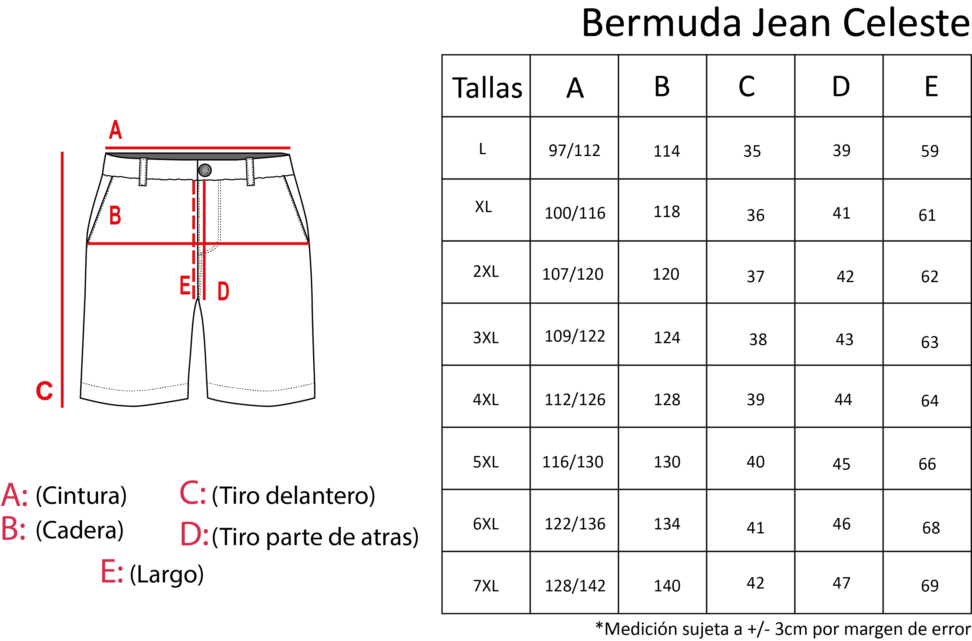 Bermuda jean celeste